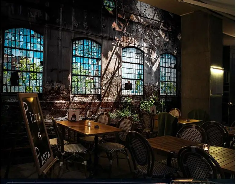 3d-фотообои на заказ художественные Настенные обои с изображением промышленного