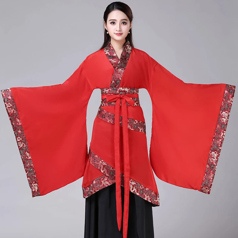 Китайская народная танцевальная одежда Hanfu платье Женский Классический Национальный Костюм Традиционный китайский древний костюм принцессы для выступлений