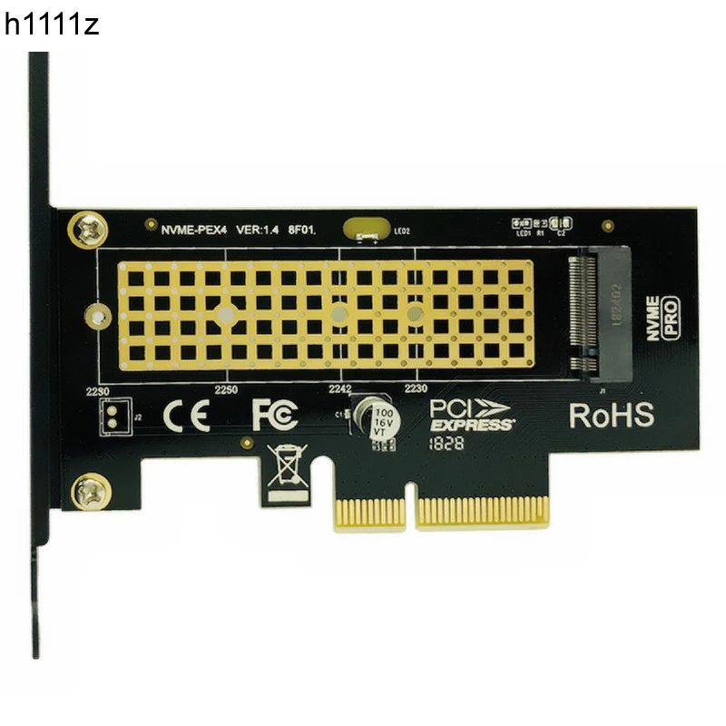 M.2 NVMe SSD NGFF к PCIE X4 адаптер M Key интерфейсная карта Suppor PCI Express 3 0x4 2230 2280 Размер m.2