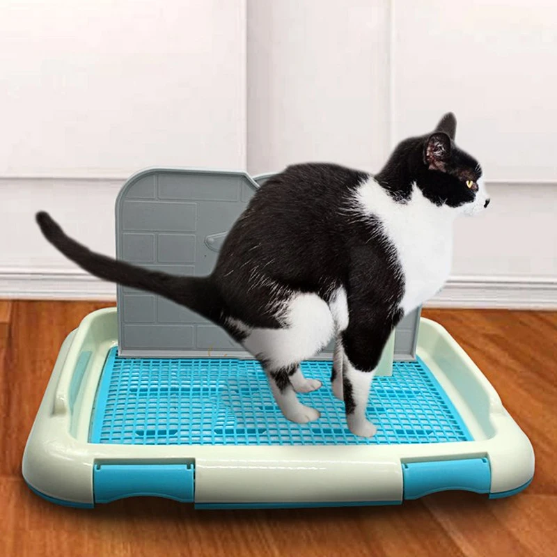 Портативный туалет для домашних животных кошек собак поднос плоская емкость