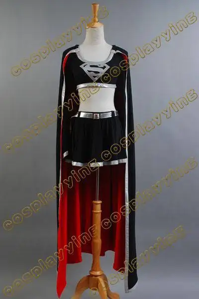 DC Comics злой супердевочка косплей Женский костюм девушки Хэллоуин карнавальные костюмы