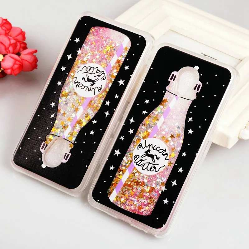 WhaY Quicksand Case For Meizu M5 Cover Silicone Fundas Bottle Fashion Liquid Glitter Back Meilan 5 Coque Capa | Мобильные телефоны