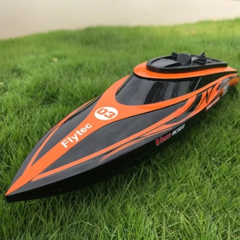 Flytec высокая скорость RC лодка V003 2 4 ГГц 2CH 30 км/ч гоночный пульт дистанционного