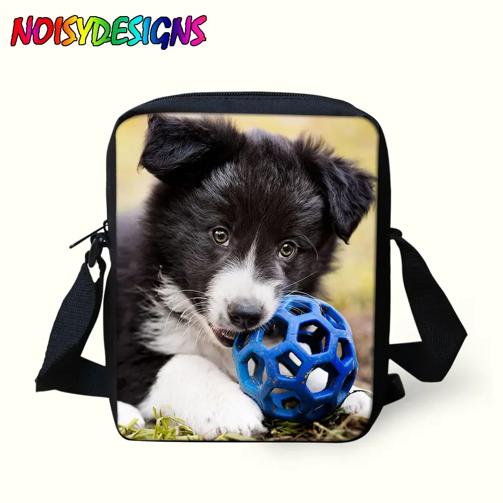 NOISYDESIGNS Scottie dogs сумка-мессенджер с поперечным Ремешком черными животными для