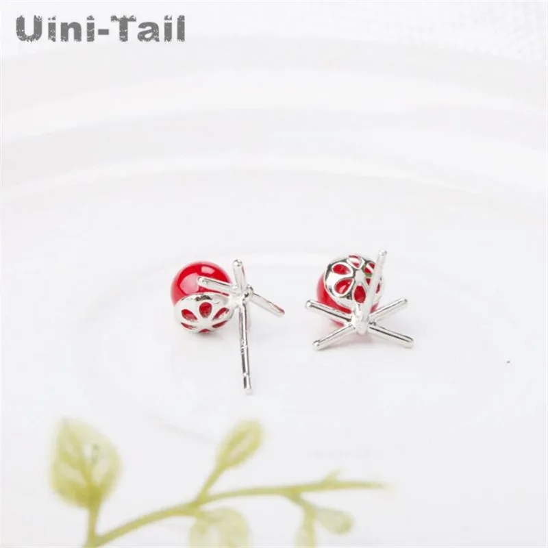 Uini Tail/новые серьги из стерлингового серебра 925 пробы в Корейском стиле с милым