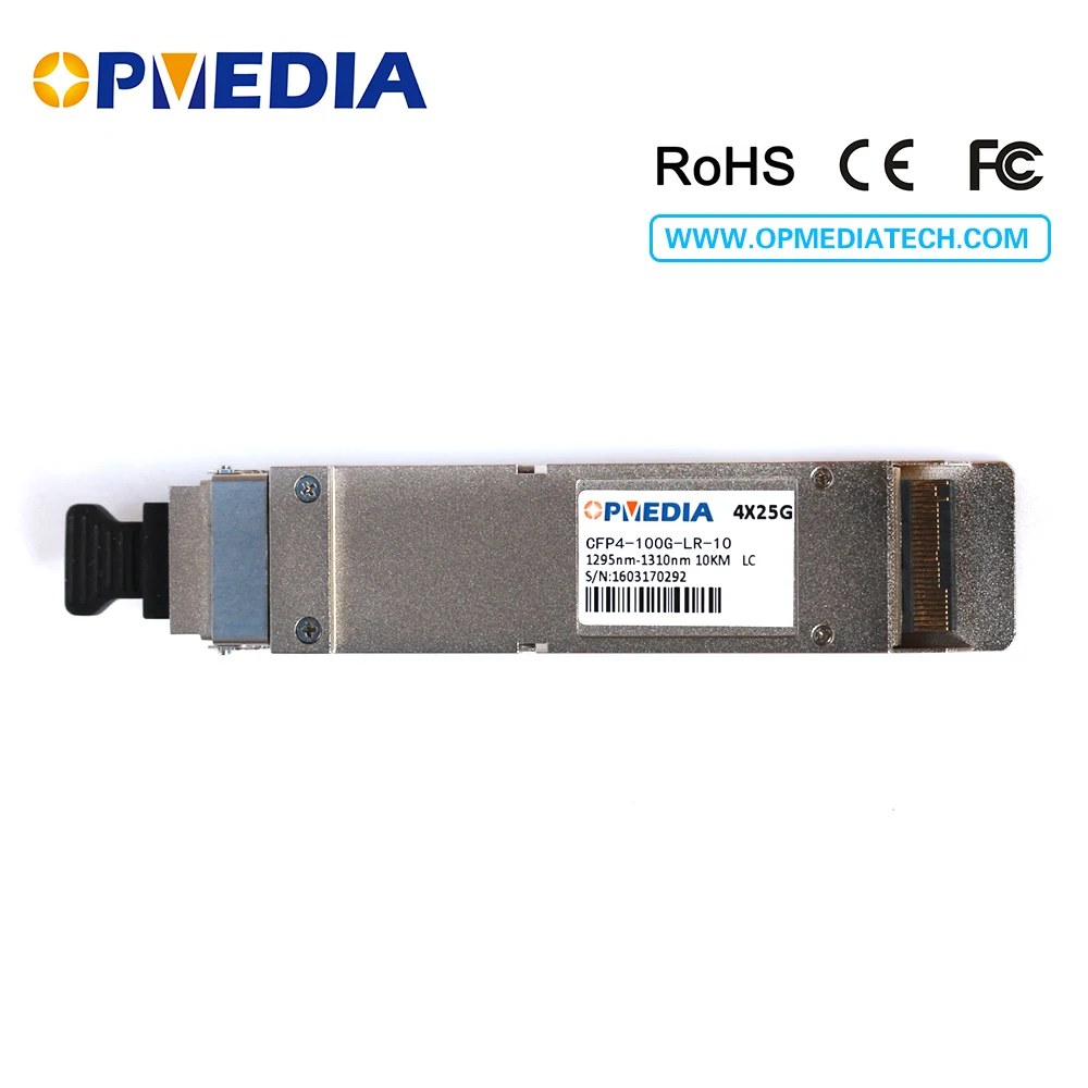 

4 channel,100G optical transceiver,100Gb/s CFP4 LR4 Transceiver,4x25G 1310nm 10KM CFP4 optical module,compatible with Hua-wei