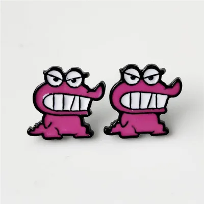 see chart IVYYE Crayon Shin-chan Япония Мода Аниме Сережка с героями мультфильмов милые серьги-гвоздики с животными для женщин девочек детские ювелирные изделия Рождественский подарок - Окраска металла: see chart