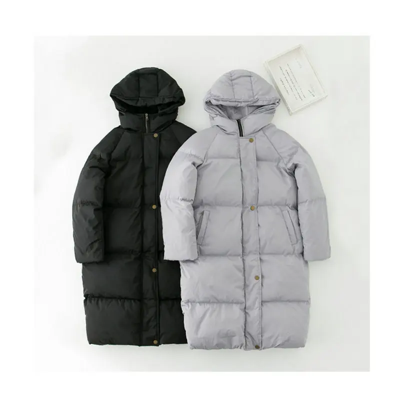 HISUMA Winter new Female over-the-knee winter cotton-padded jacket plus size thickening outerwear women's jackets women coats