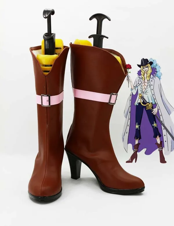 Сделанная на заказ японская аниме коричневая цельная обувь для косплея Cavendish