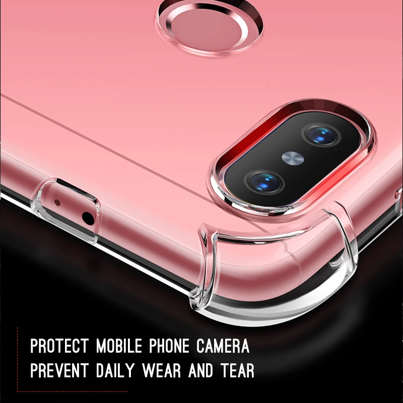 Мягкий прозрачный чехол из ТПУ для Xiaomi Redmi Note 6 5 Pro 6A Plus Pocophone F1 Mi 8 SE A2 Lite 6X 5X Mix 3 2S Max