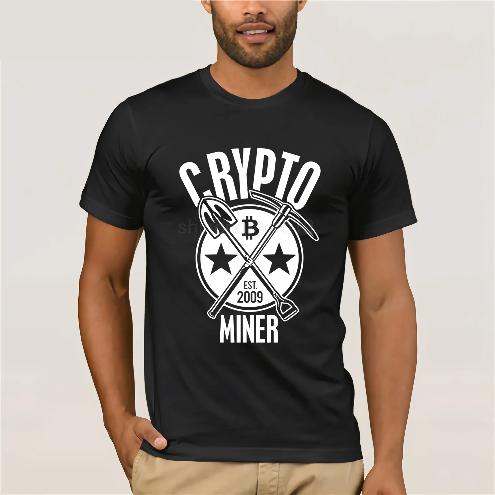 2019 горячая распродажа Бесплатная доставка Crypto футболка Шахтер-BTC ETH LTC
