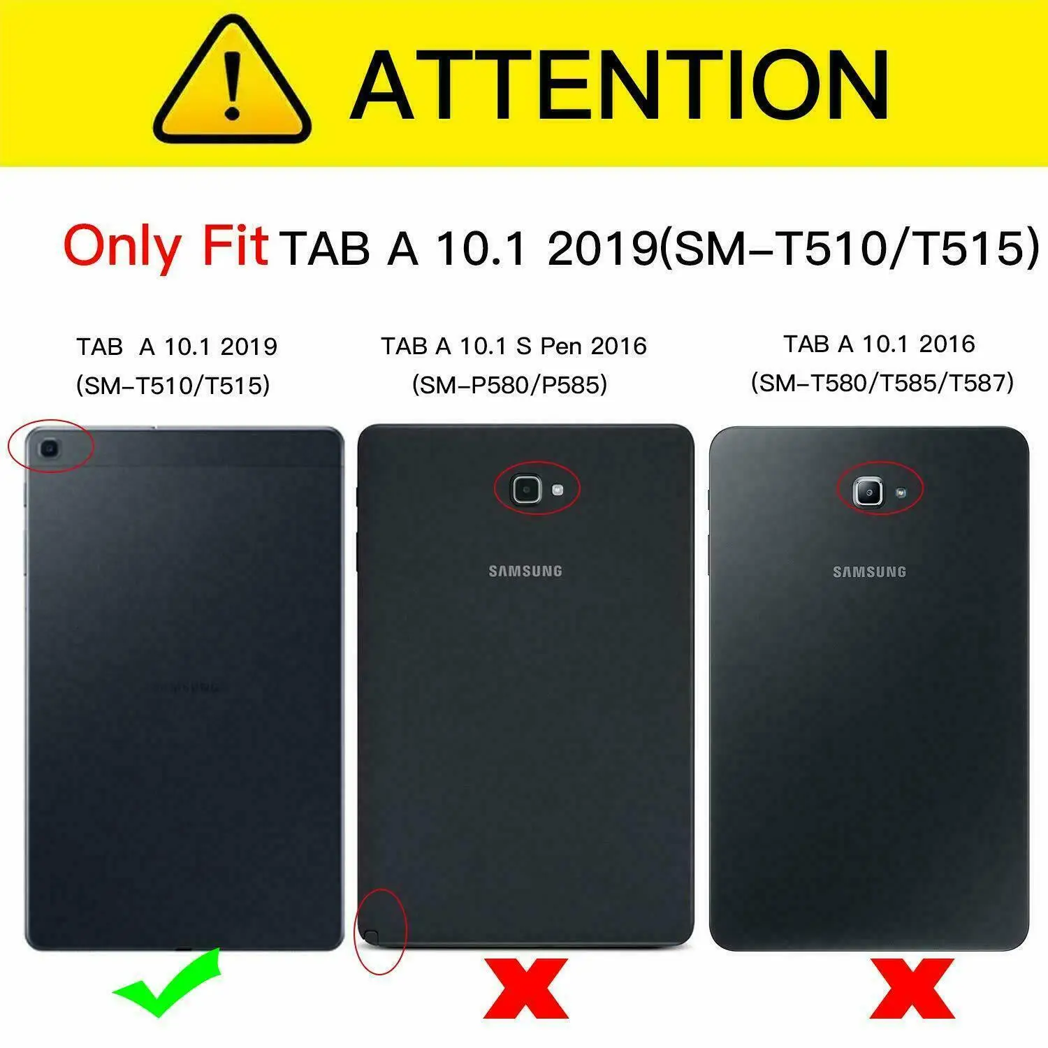 Чехол для Samsung Galaxy Tab A 10 1 2019 дюйма T510 T515 искусственная кожа | Компьютеры и офис