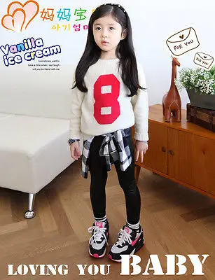 Модная детская одежда для малышей девочек обтягивающие брюки из искусственной