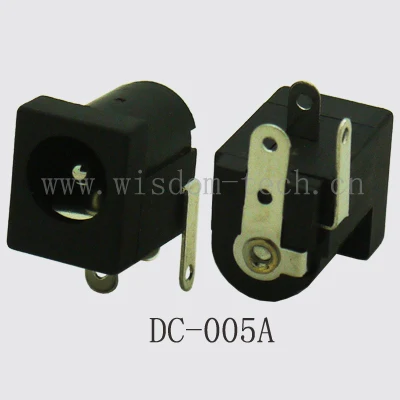 

500pcs/lot DC-005A DIP general DC connector PCB mounting female PIN2.1*O.D.5.5mm DC power jack