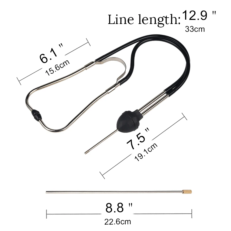 Automotive Diagnostic Tool Truck Aircraft Machine General Engine Stethoscope Car Repair Inspection Motor Gearbox Monitoring | Автомобили и