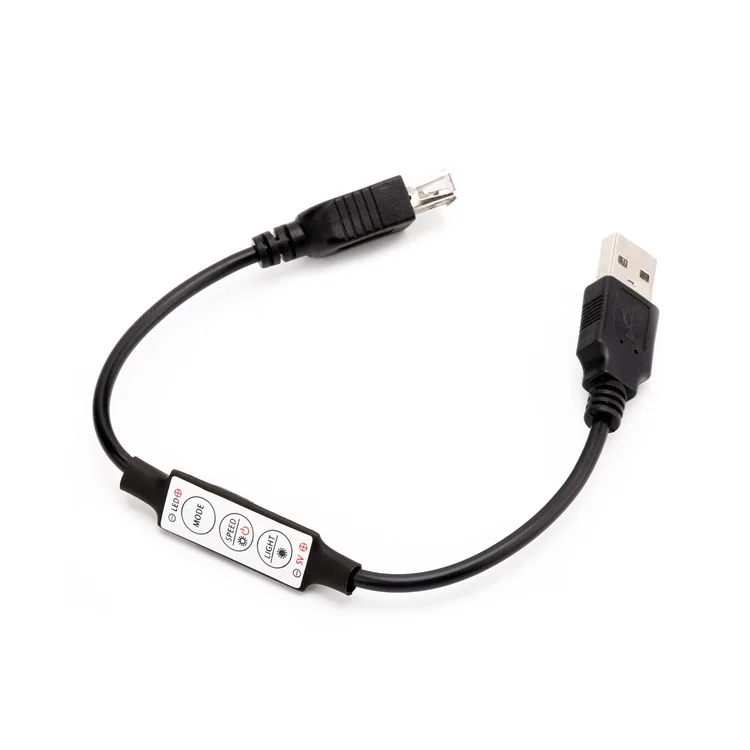 Светодиодный контроллер яркости CLAITE Mini USB диммер 3 клавиши пульт дистанционного