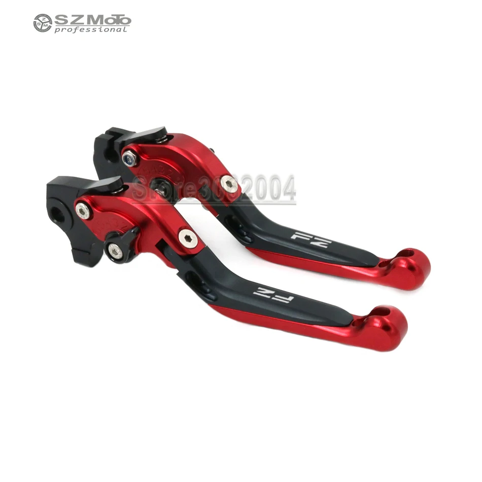 

For YAMAHA FZ-16 09-12 2011 FZ-S 150 15-16 Front Rear Brake Lever Aluminum Motorcycle Adjustabale Folding Extendable With Logo