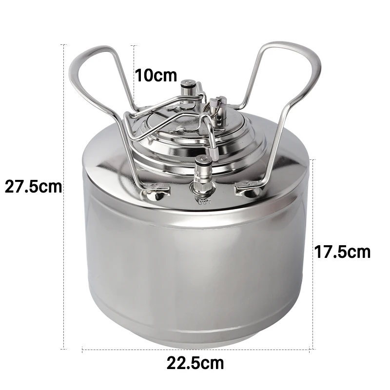 

6 Litre Stainless steel 304 Ball Lock Cornelius style Beer Keg, Pepsi kegs, soda wine barrel