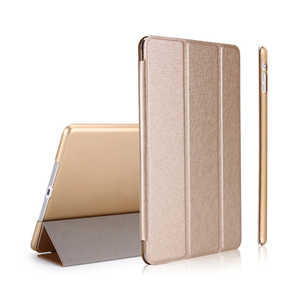 Чехол Smart Cover для ipad Роскошный кожаный чехол Wake Up Apple 6/Air 2 (розово красный)|Чехлы