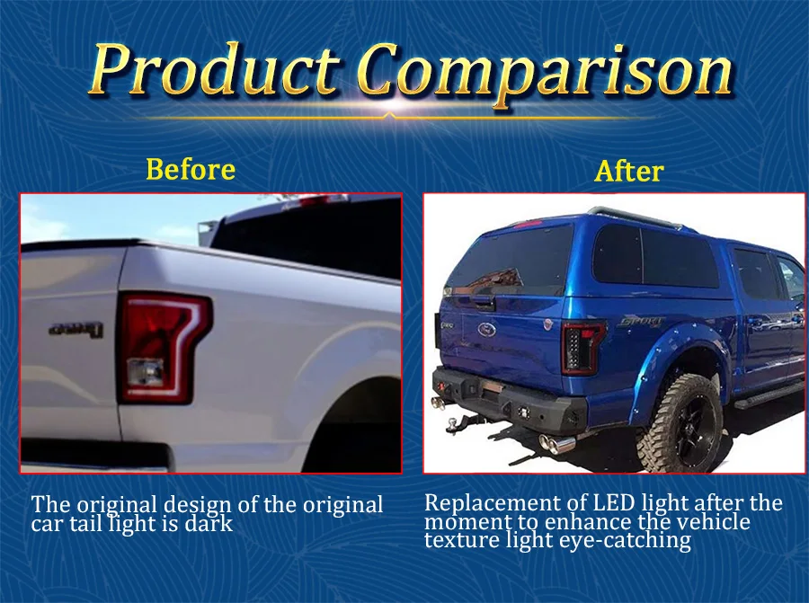 Автомобильный Стайлинг светодиодный задний фонарь для Ford F-150 задние фонари для- Raptor задний свет DRL+ поворотник+ тормоз+ светодиодные фонари заднего хода