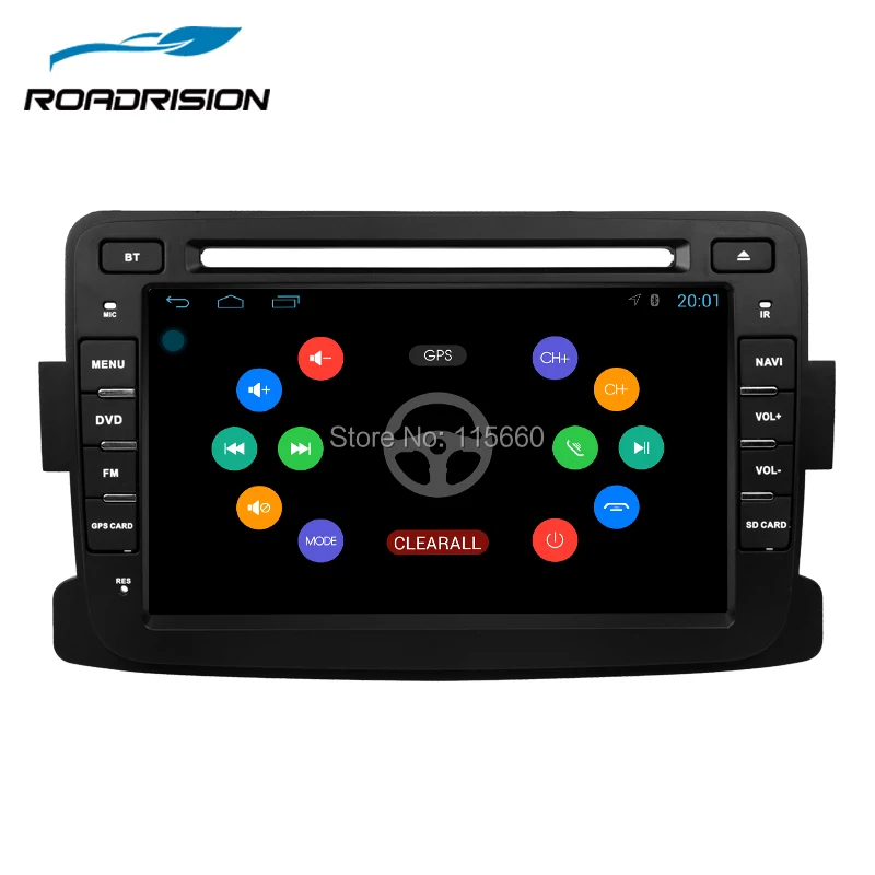 RoadRision 7 дюймов Автомобильный dvd плеер Android 6 0 для Dacia Duster Logan Sandero Dokker Lodgy головное