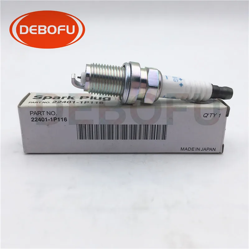 

6pcs/lot 22401-1P116 PFR6G-11 Iridium Spark Plug For Nissans Cefiro Maxima Lexus Acura Volvo 224011P116 PFR6G11