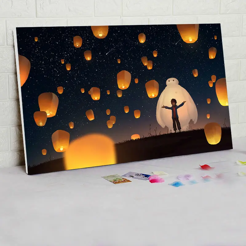 Patron saint Baymax diy картина маслом по номерам Раскраска холст Цифровая живопись | Дом и