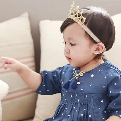 1 шт. головная повязка принцессы с короной для маленьких девочек аксессуары
