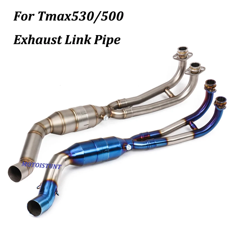 

Motorcycle Exhaust Muffler Modified Escape Front Mid LinK Pipe For Yamaha Tmax530 Tmax500 Slip on 2008-2016 2017-2018