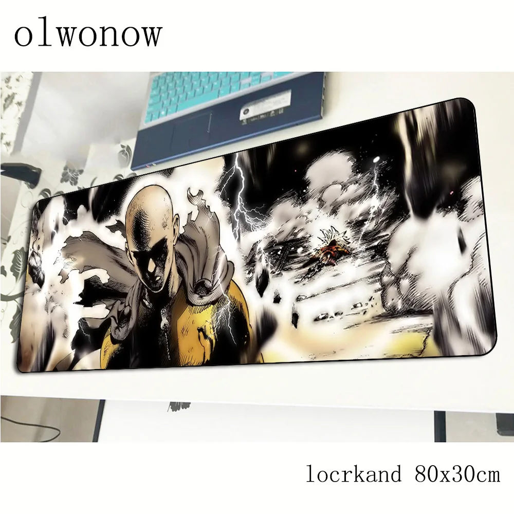 

ONE PUNCH-MAN mousepad 80x30cm present gaming mouse pad gamer mat Birthday game computer desk padmouse keyboard large play mats