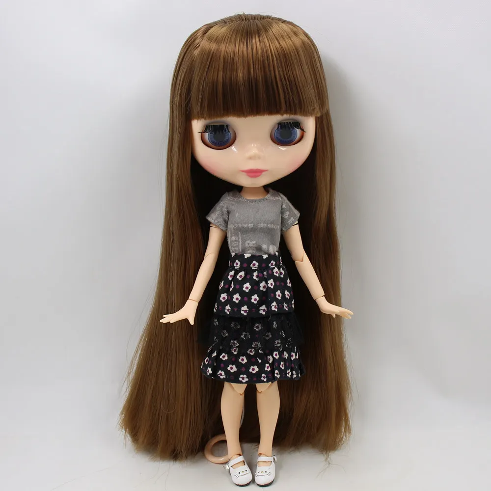 Ледяной DBS Blyth кукольные нет. BL0623 каштановые волосы шарнирное тело натуральную