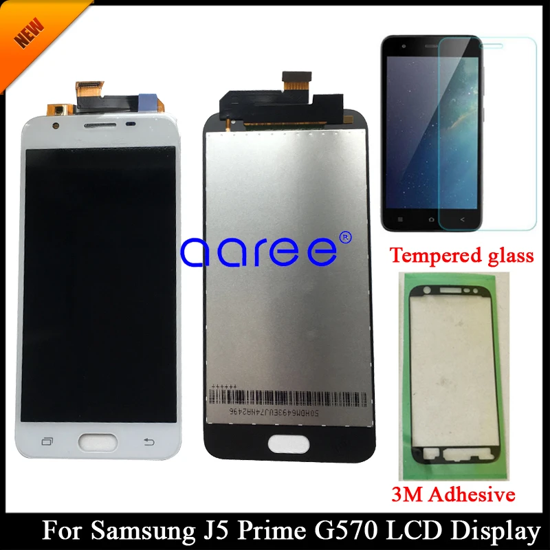 Регулируемый ЖК-дисплей Для Samsung J5 Prime G570F Сменный Сенсорный Экран IPS Материал