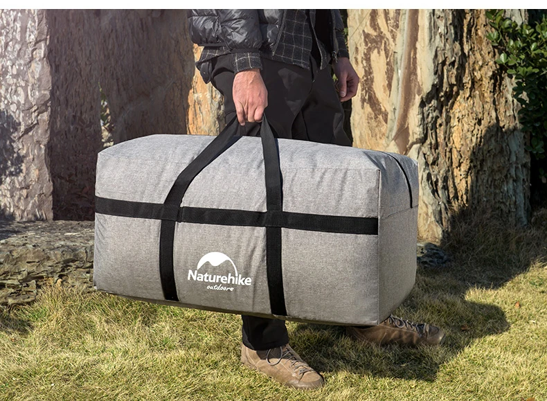 Naturehike 100L Открытый Кемпинг Сумка для хранения дорожная Сумочка одежда складной мешок большой Bapacity серый черный