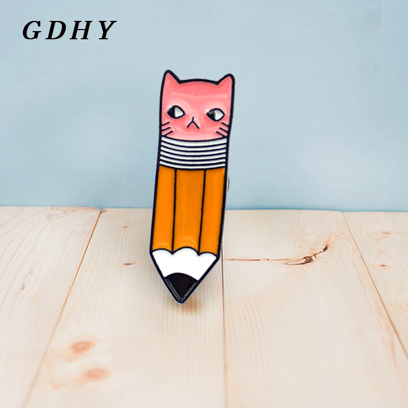 GDHY милый котенок фотокарандаш с розовым котом ластик для лица эмалированные