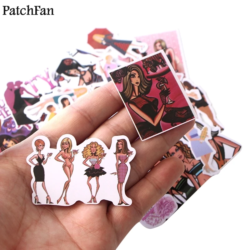 12 компл./лот Patchfan 22 шт./компл. секс и Город Женские Пастер коллекция 90s наклейка для