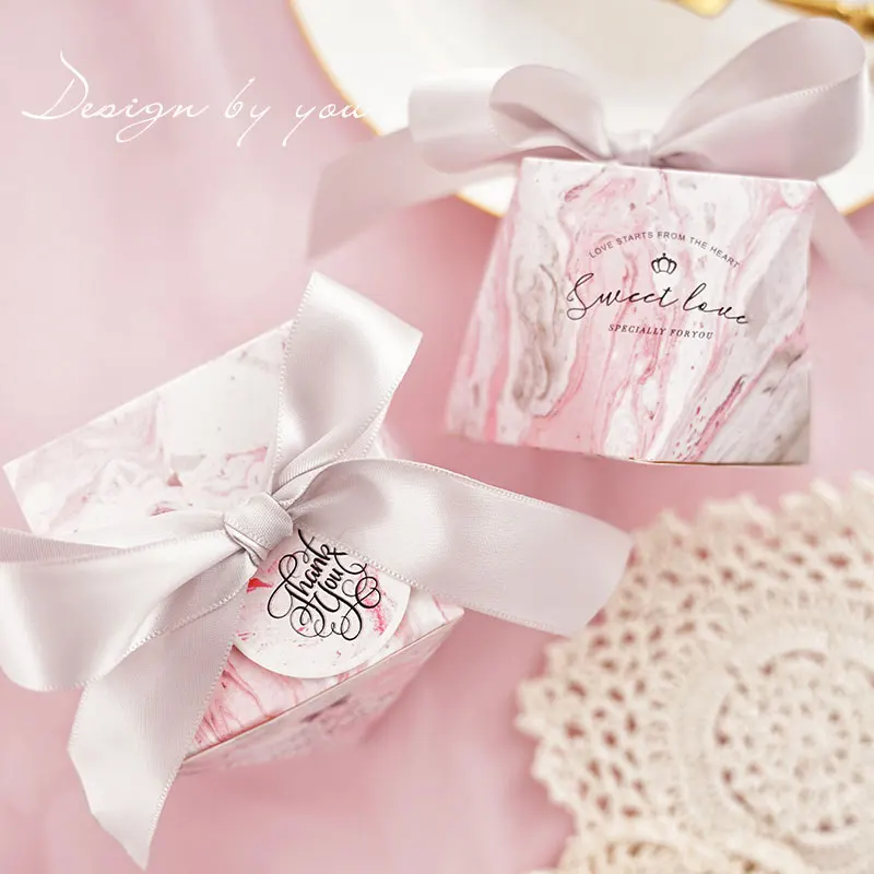 10 шт. с мраморным узором роскошная коробка для конфет коробки casamento обручальное