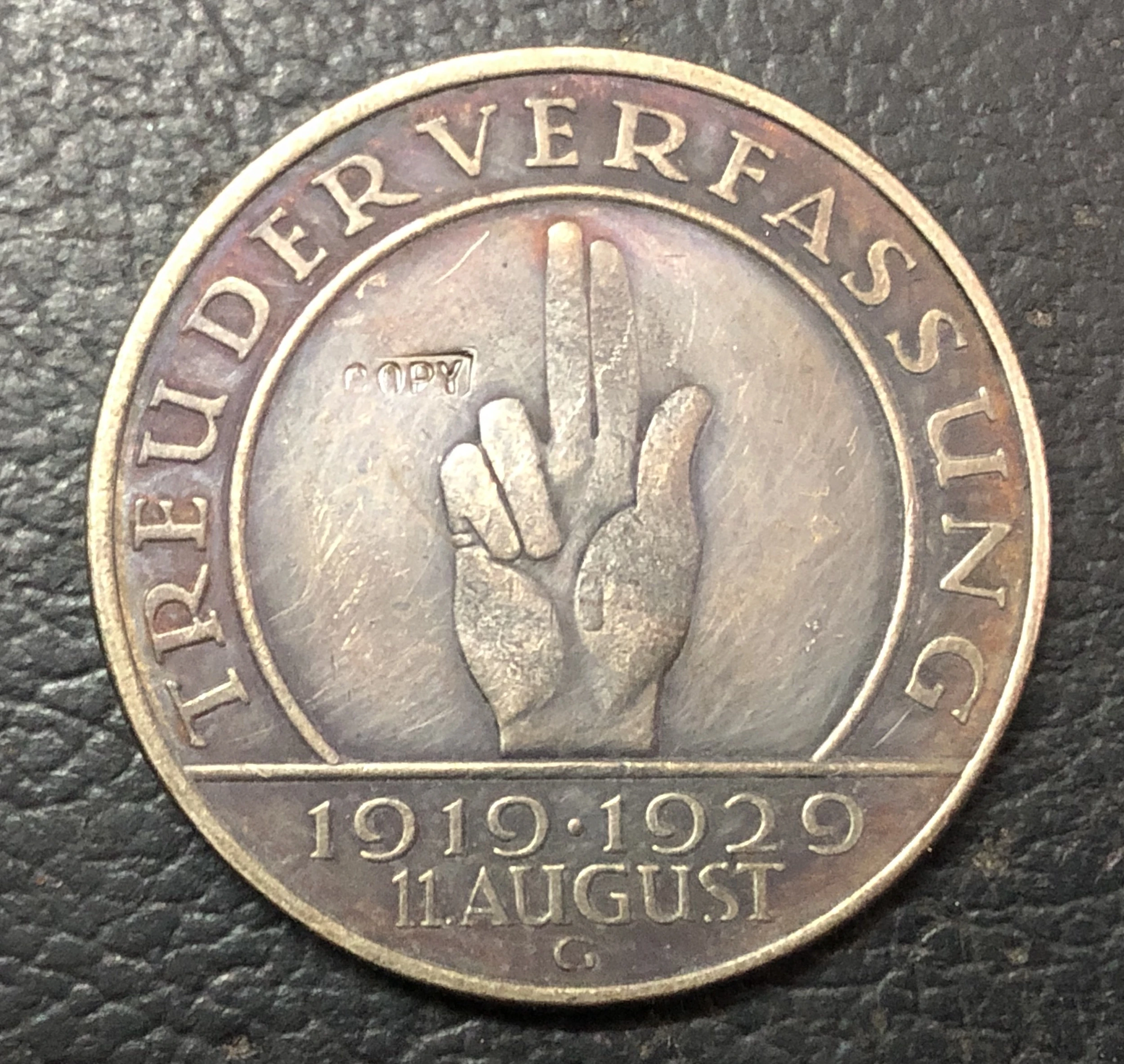 1929 Германия 5 Reichsmark Веймар|Безвалютные монеты| |