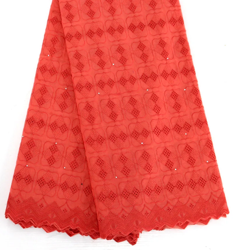 2018 Style African Cotton Swiss Voile Lace Fabric For Party Dress High Class In Switzerland Stones ZDDY | Дом и сад