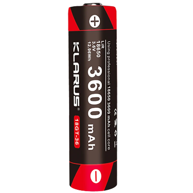 

Klarus 18GT-36 3600mAh 18650 Li-ion Rechargeable Battery