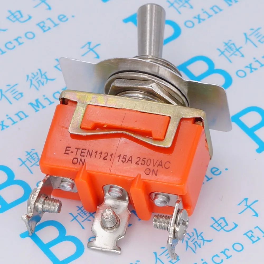 2 шт. YT2119 15A 250VAC 3PIN вкл. E TEN1121 тумблер кулисный переключатель выключатель питания