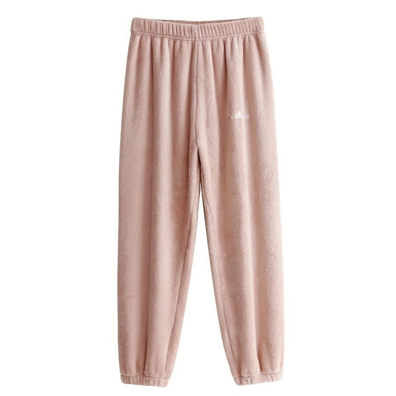 4 JULY'S SONG женские домашние штаны для сна зимние мягкие фланелевые пижамы для пары Нижнее Белье для сна плотные штаны для отдыха с принтом домашняя одежда - Цвет: 4