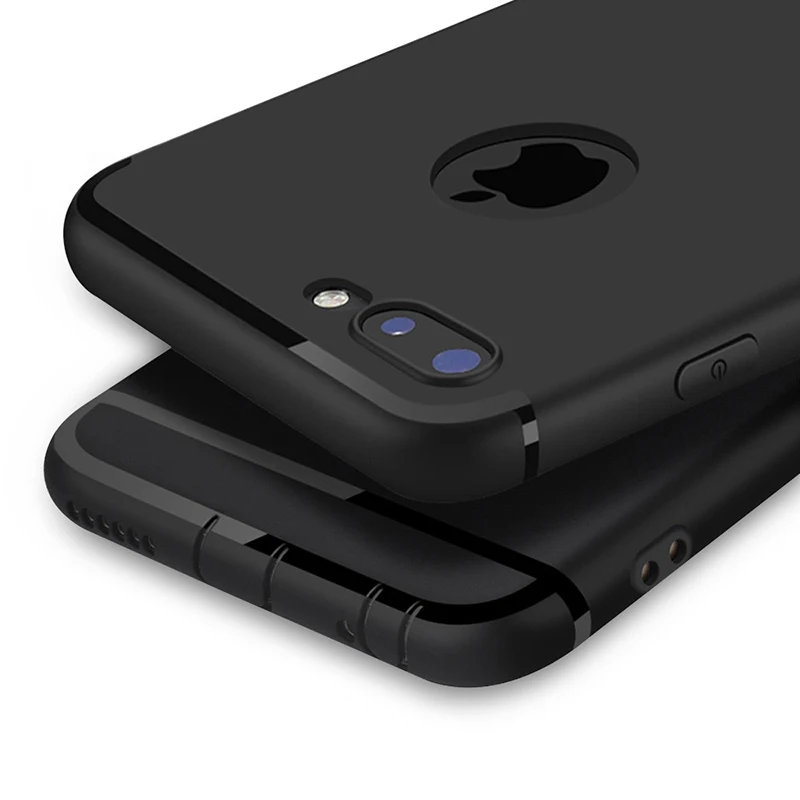 Новый роскошный Тонкий силиконовый чехол для iPhone 6 s 6S Plus X 5 5S SE черный мягкий
