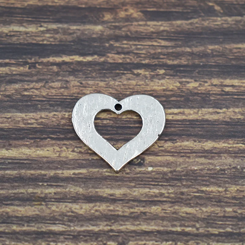 20PCS New Silver until i see you again Dangle Charm Jewelry Hand Stamped Alloy Heart Metal | Украшения и аксессуары