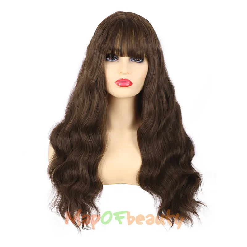 MapofBeauty 26 &quotдлинный кудрявый серый коричневый черный парик синтетический для