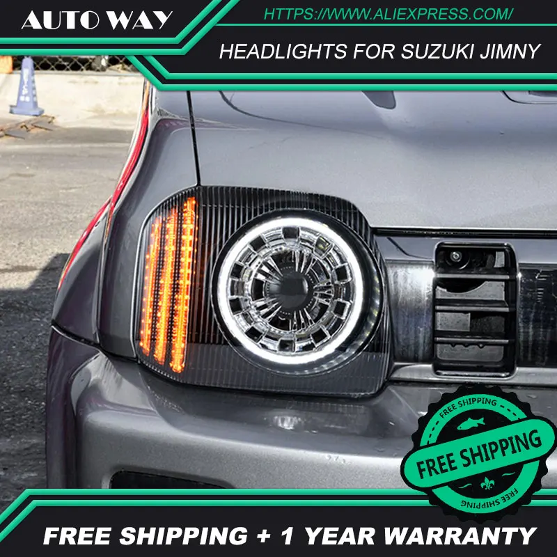 Автомобильный Стайлинг Головной фонарь для Suzuki Jimny фары 2007 2015 Светодиодный H7 D2H Hid