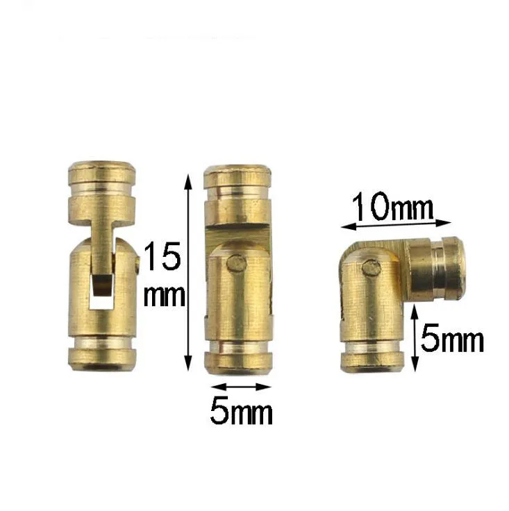 5x15mm 5 мм/4 мм толстый Латунный цилиндрический шарнир деревянная коробка фиксированная коробка с шарниром шарнирная опора - Цвет: 5x15mm