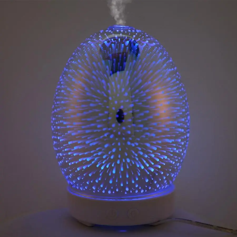 100ml Aroma Ultrasonic Humidifier Essent Oil Diffuse 110-240V LED Light Essential Diffuser Air | Бытовая техника