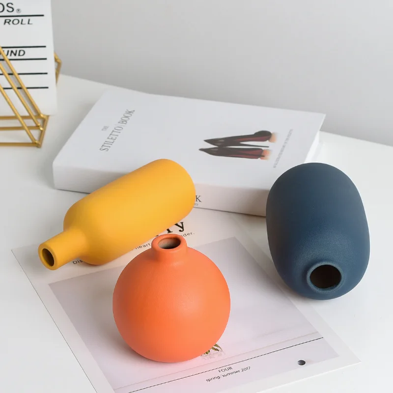 Классическая керамическая ваза скандинавские современные вазы для гостиной и