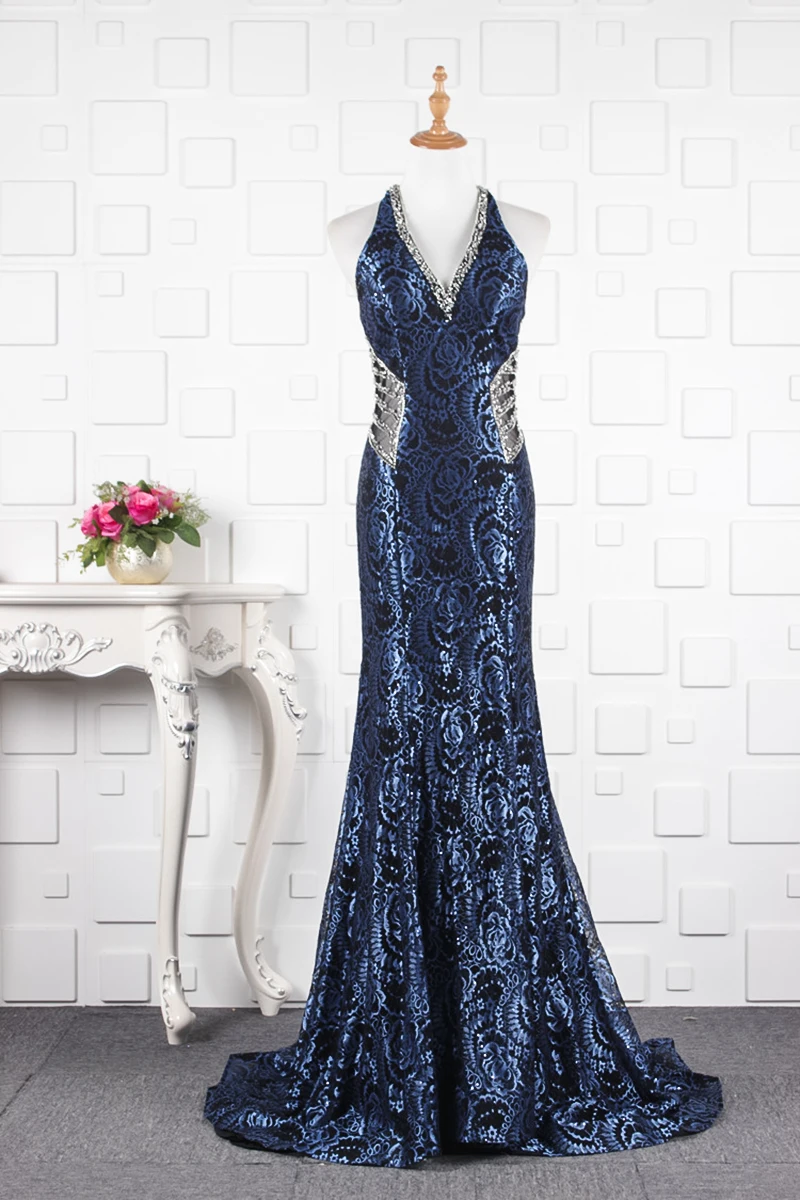 JANCEMBER Роскошные vestidos de noche Бисероплетение с кристаллами без рукавов цветочный принт Часовня Поезд Русалка новая одежда