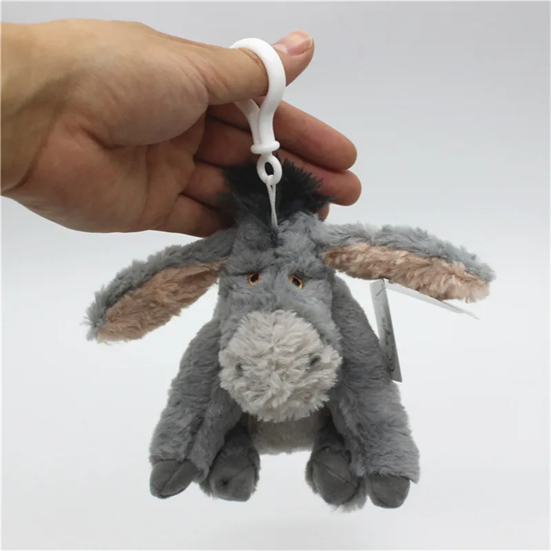 1piece 12cm Donkey Stuff Animal Soft Plush Toy Doll Birthday Children &amp Gril friend Gifts Eeeyore plush pendant toys | Игрушки и